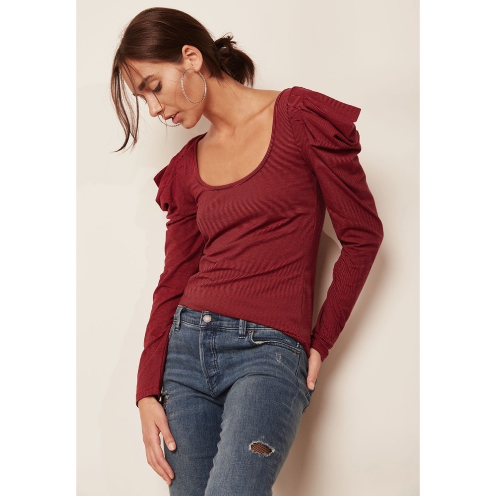NWT Free People Penelope Striped Top 032
